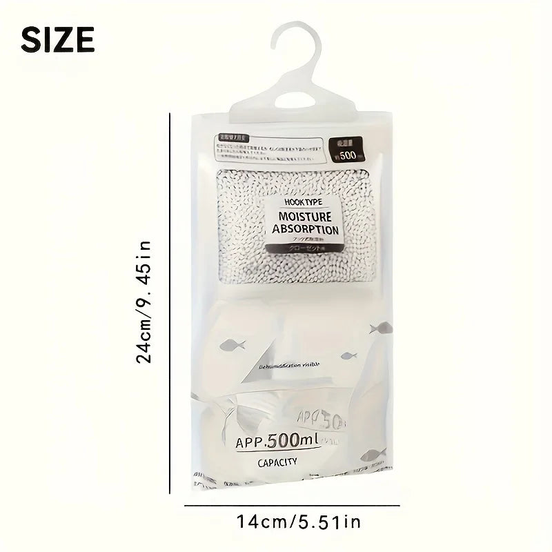 Reusable Moisture Absorber Bag Deodorizer for Closet Wardrobe Clothes No Electricity Needed Home Humidity Control Anti Mold Safe Oasis Select 1 pack 100g
