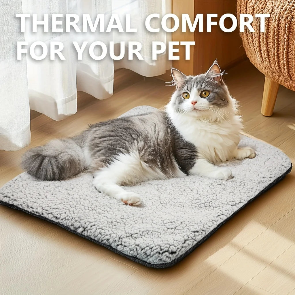 Self-Heating Pet Pads Blanket Puppy Pad Warm Cushion Mat for Cats Dogs Washable Pets with Thermal Cats Dogs Bed Oasis Select