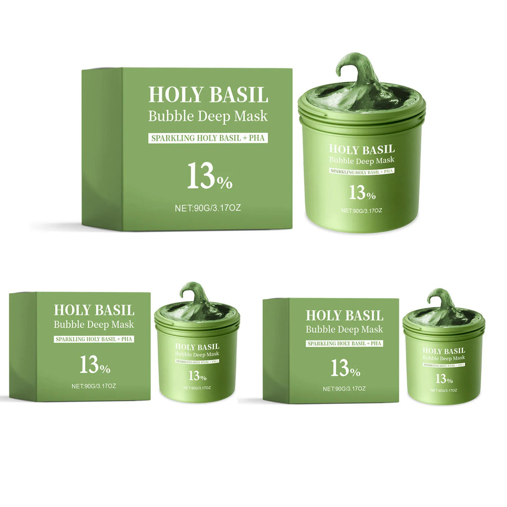 Holy Basil Bubble Mud Mask – Deep Cleanse, Oil Control 90g