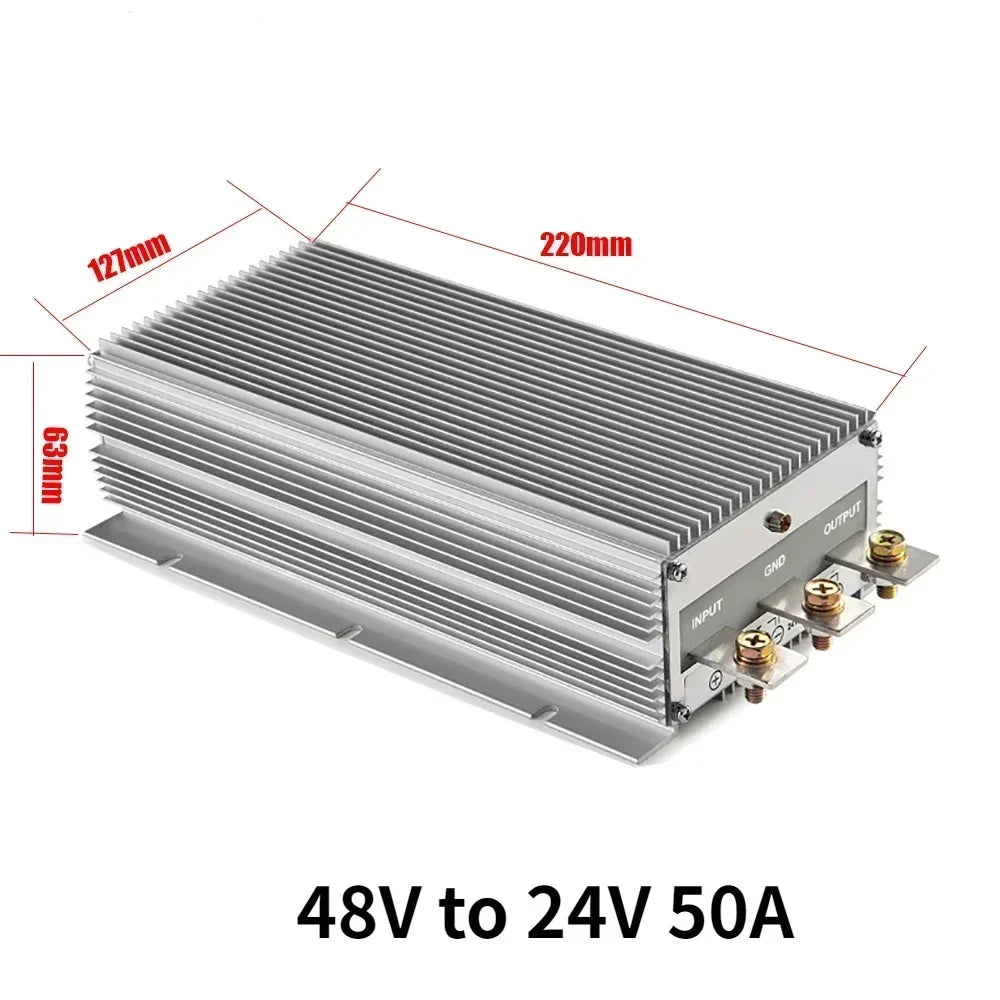 48 Volt to 24 Volt 48V to 24V 50A-125A Switching Power Converter Step Down DC-DC Transformer Buck RegulatorTruck Voltage Oasis Select 48V to 24V 50A 48V 24V