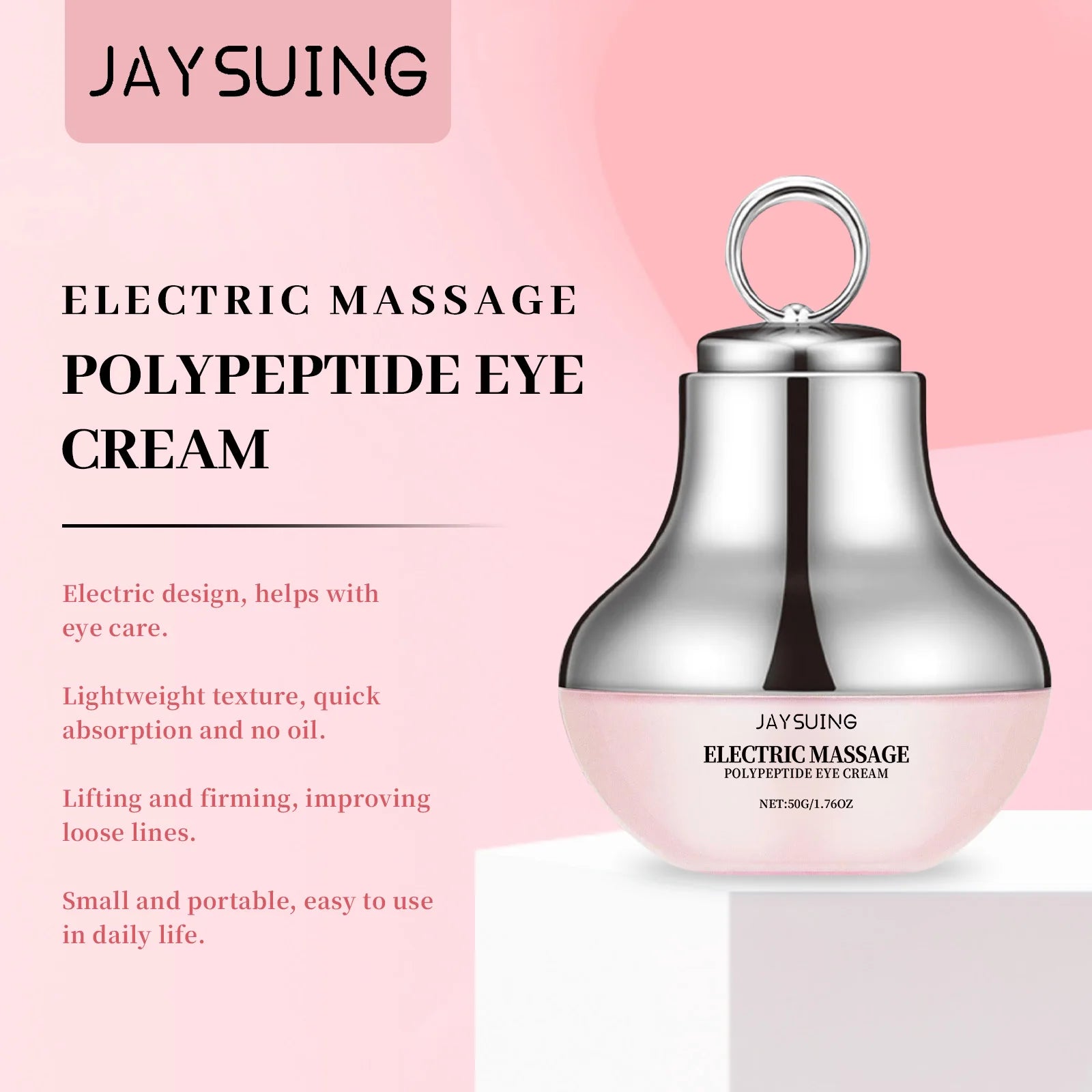 Electric Firming Eye Cream Accelerate Absorption Moisturize Skin Fade Dark Circles Reduce Crow's Feet Automatic Roller Eye Serum Oasis Select