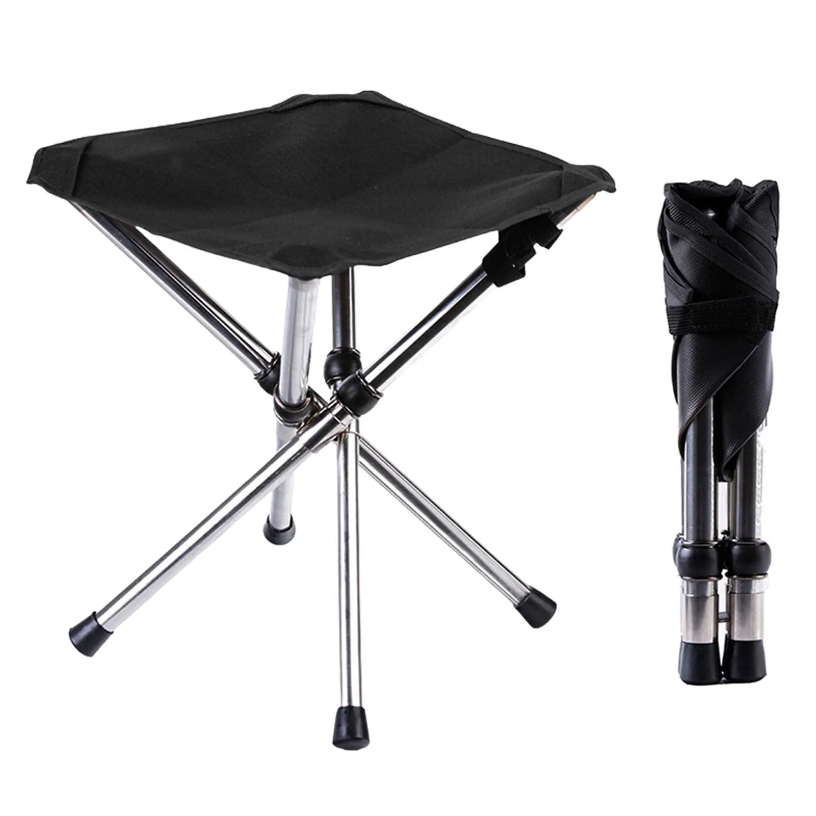 Folding Camping Tripod Stools Portable Fishing Stool Outdoor Foldable Chair Beach Small Tripod Stool For Campe Fishing Supplies Oasis Select