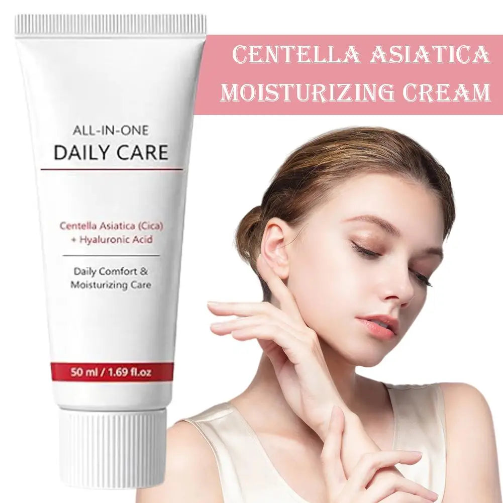 Centella Soothing Cream Face Moisturiser With Centella Asiatica, Fast-Absorbing & Nourishing Hydrating Face Cream Skin Care 50ml Oasis Select