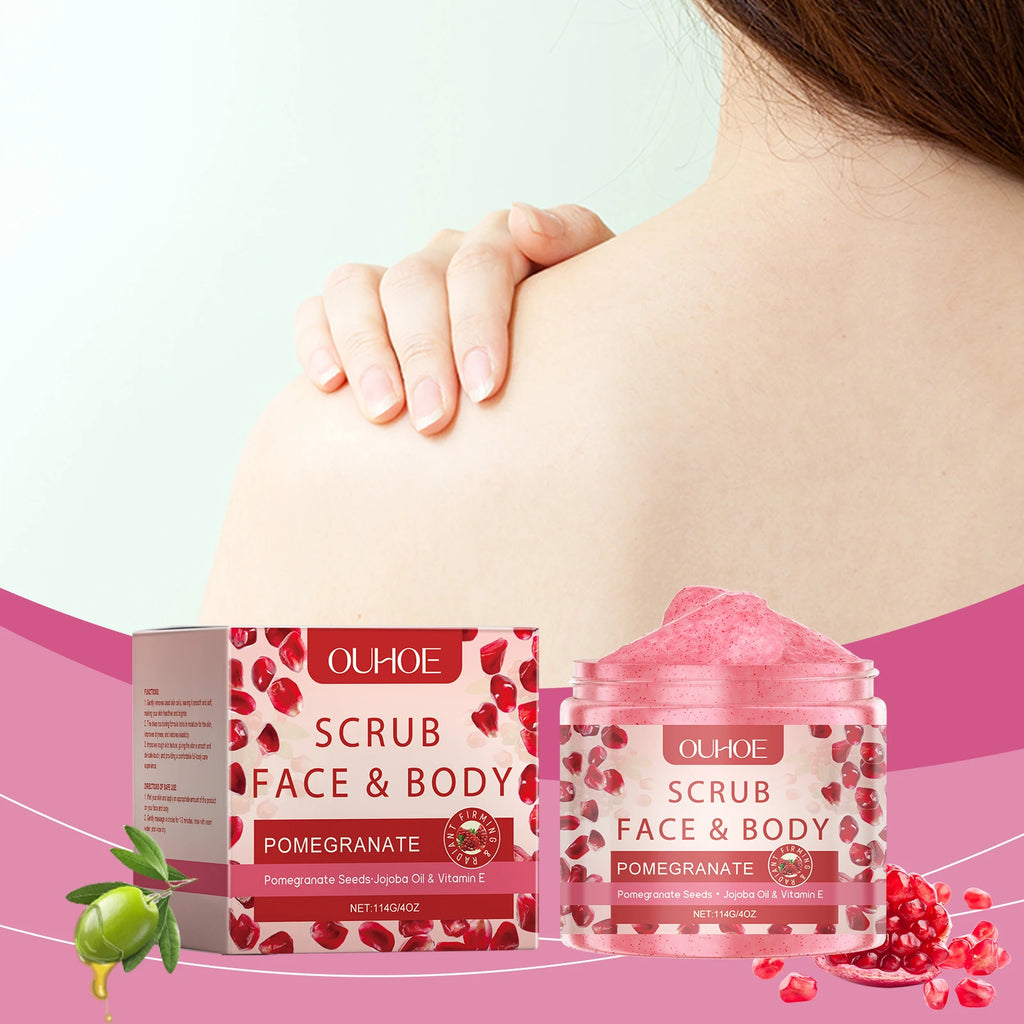 Pomegranate & Shea Butter Exfoliating Body Scrub 114g Exfoliating Body Scrub Oasis Select