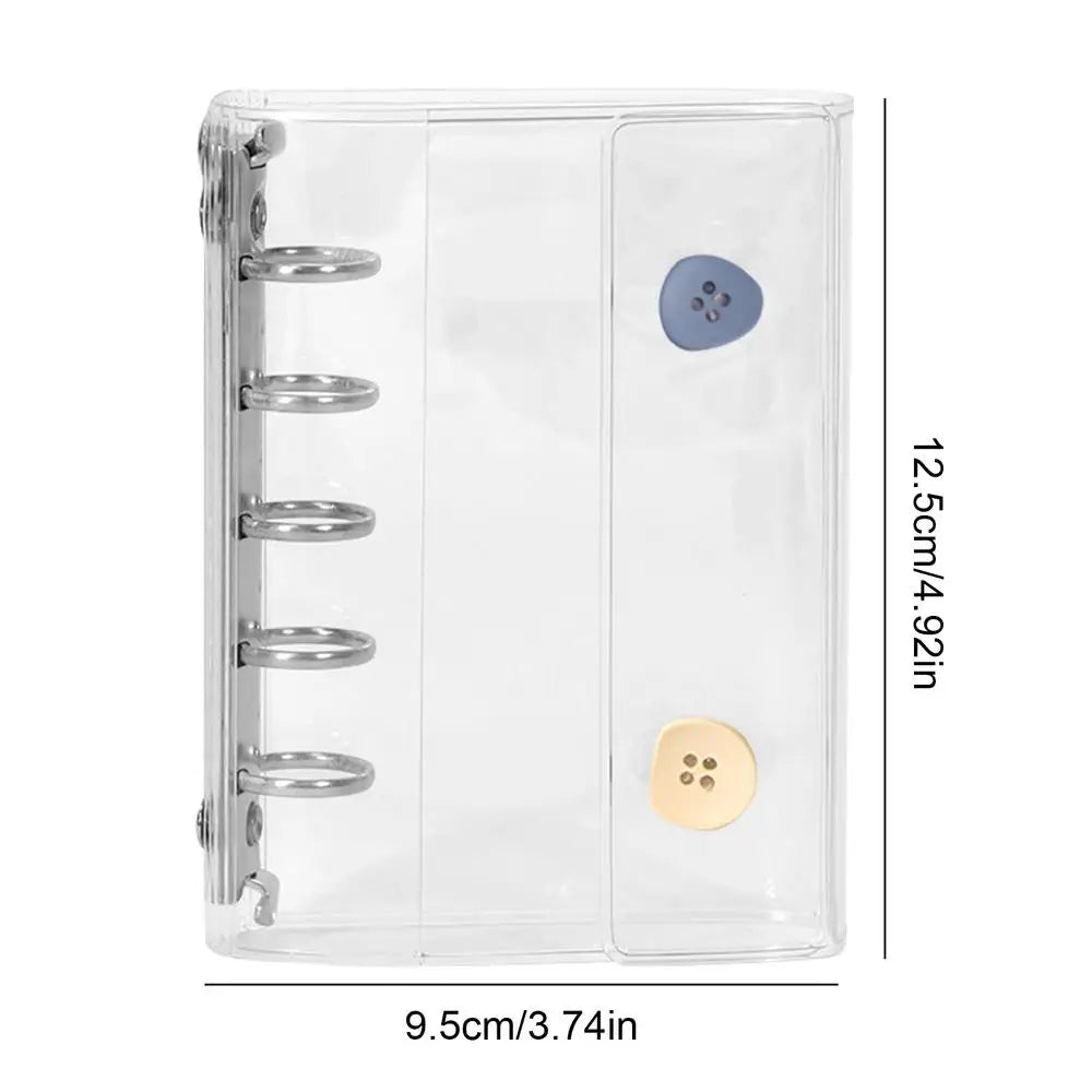 Sticker Organizer Binder Sticker Binder Album Organizer Book Transparent Notebook Aesthetic Keeper for Scrapbooking Planner Oasis Select Blue