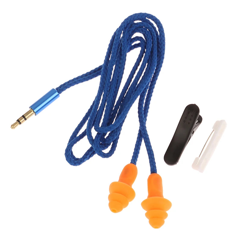 70cm Labor Protection Noise Reduction Earphone Factory Noise Reduction Earphone Industrial Work Eavesdropping Use At Work Oasis Select BLUE