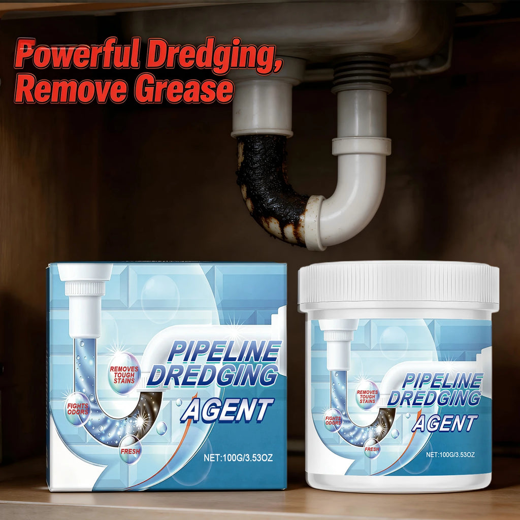 Pipeline Dredging Agent for Household Kitchen Bathroom Drainage Pipe Descaling Eliminate Odors Hair Blockage Unblocking Powder Oasis Select
