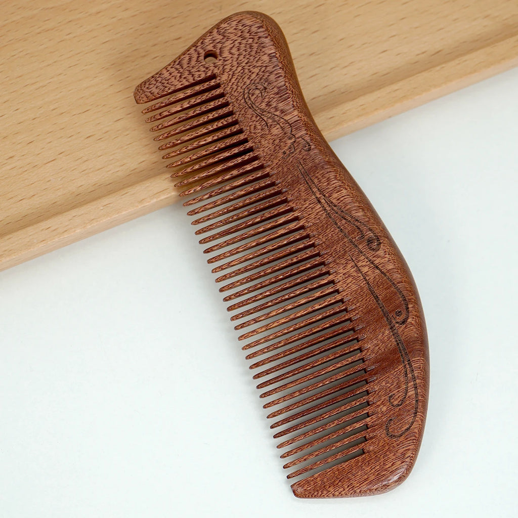 Natural Wood Comb Sandalwood Hair Comb Scalp Massage Combs Massage Anti-tangle Anti Static Hair Brush Hairdressing Styling Tools Oasis Select
