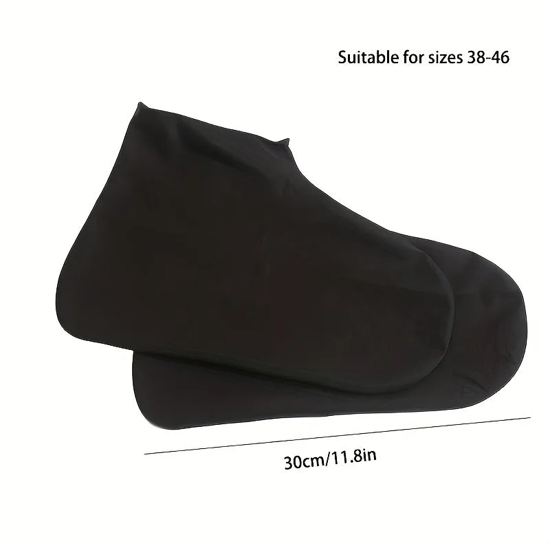 Waterproof Silicone Shoe Covers - Reusable Rubber Rain Boots, Non-Slip for Rainy Days, 1 Pair Oasis Select