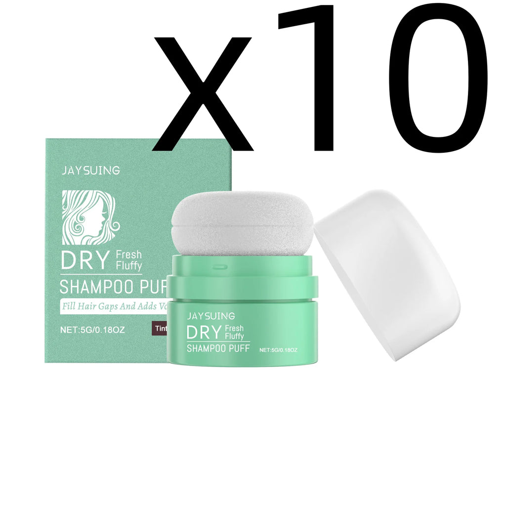 Matte Dry Shampoo Puff Instant Oil Control Lift Root Fluffy Hair Refresh Scalp Portable Matte Finish Hair Care Dry Hair Powder Oasis Select 5g Boxed X 10PCS