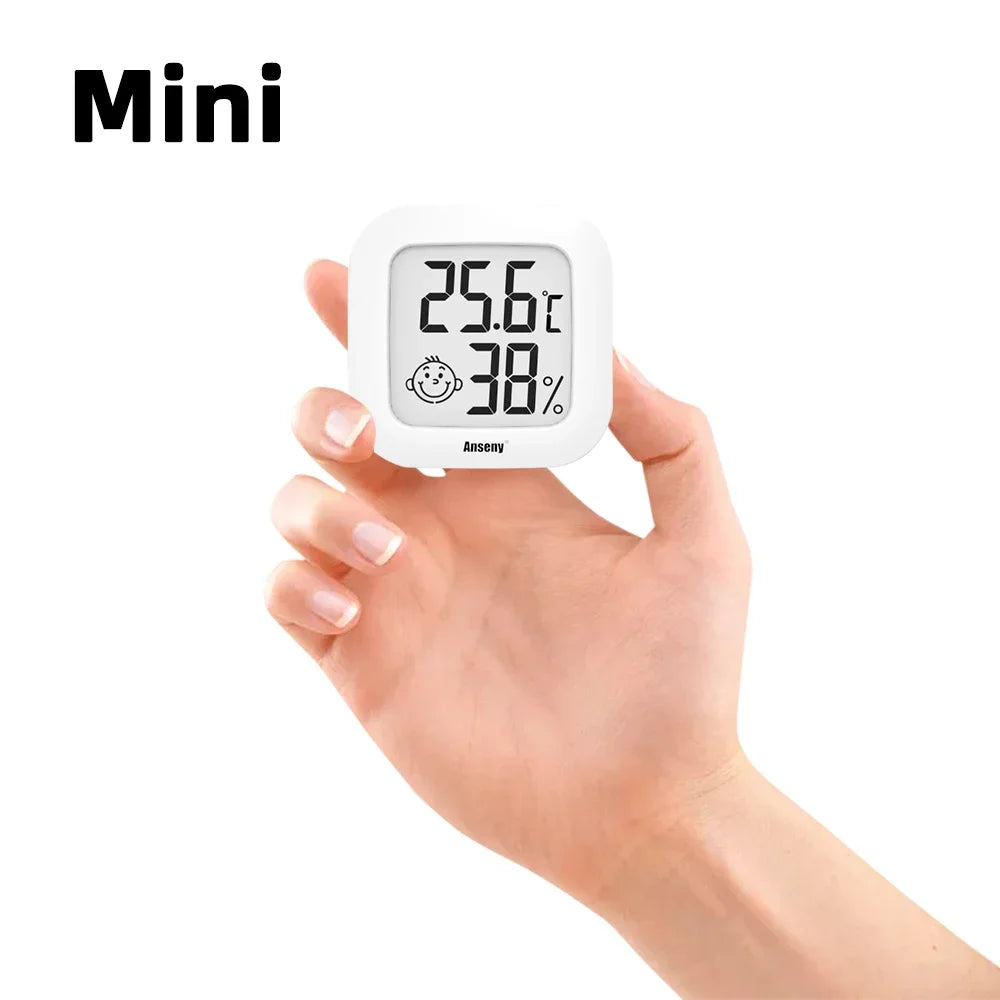 Mini LCD Indoor Thermometer & Hygrometer – Digital Humidity Meter