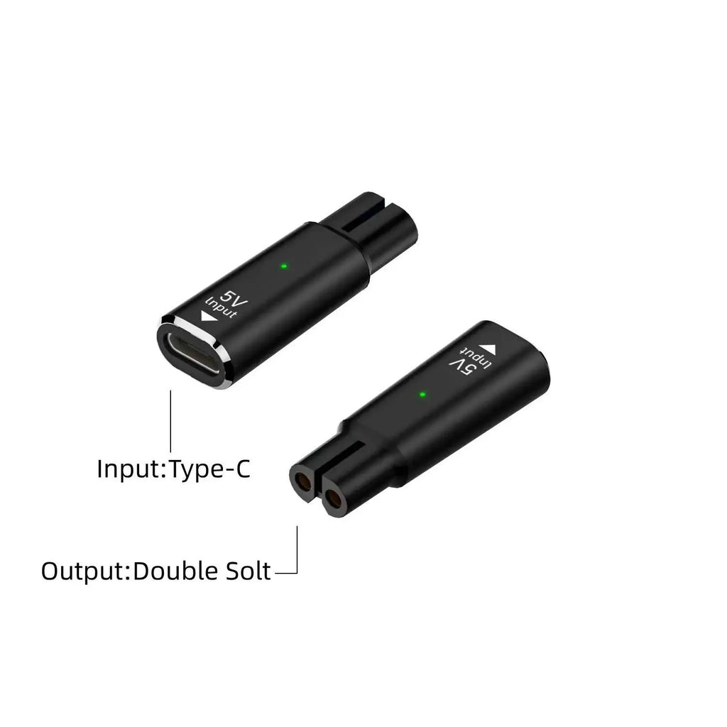 USB-C Adapter for Philips OneBlade QP2724 QP2834 – Fast Charge Shaver Charging Adapter Oasis Select black