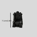 Gothic Mini Stone Throne Figurine 3D Printed Medieval Tabletop Game Chair Statue Throne Ornament Board Game Dollhouse Desk Decor Oasis Select throne black