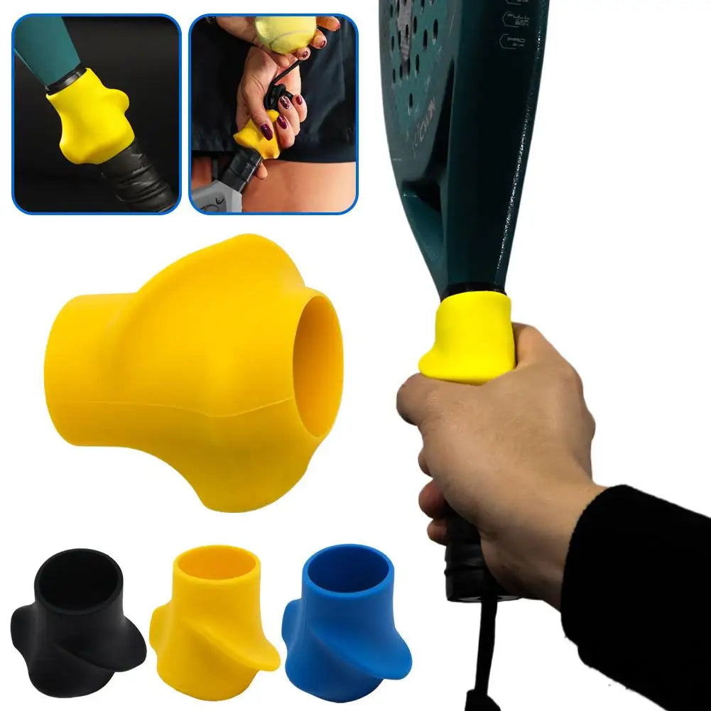 3 Colors Available Tennis Grip Corrector Soft Silicone Anti-Slip Ergonomic Comfort Handle Grip Corrector Training Device Oasis Select