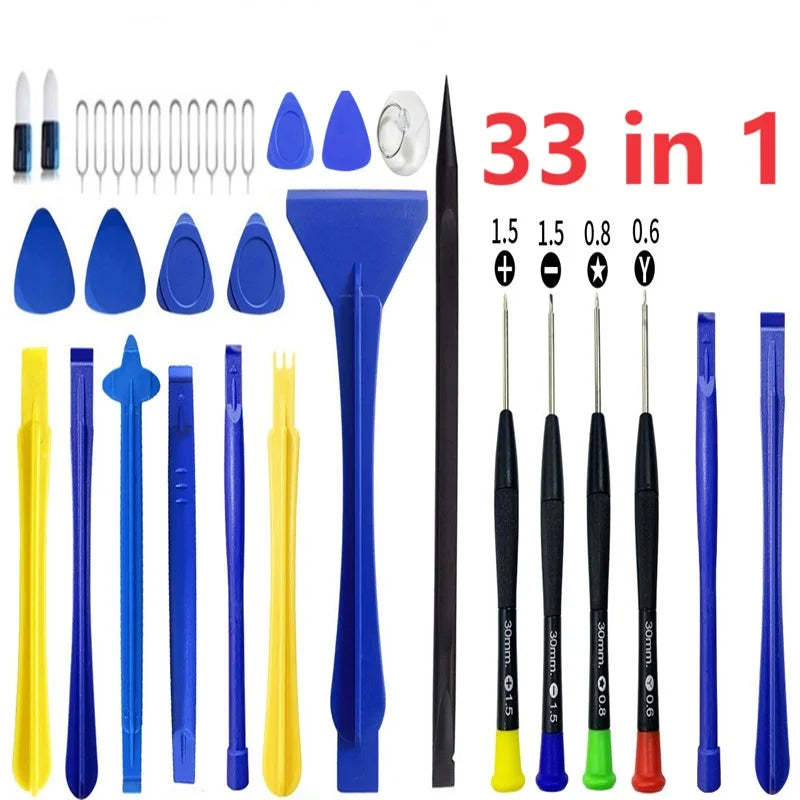 28 40 43 in 1 Mobile Phone Repair Tools Opening LCD Screen Pry Repair Tool Kits Tablet Phone Screwdriver Tools for iPhone iPad Oasis Select 33 in 1