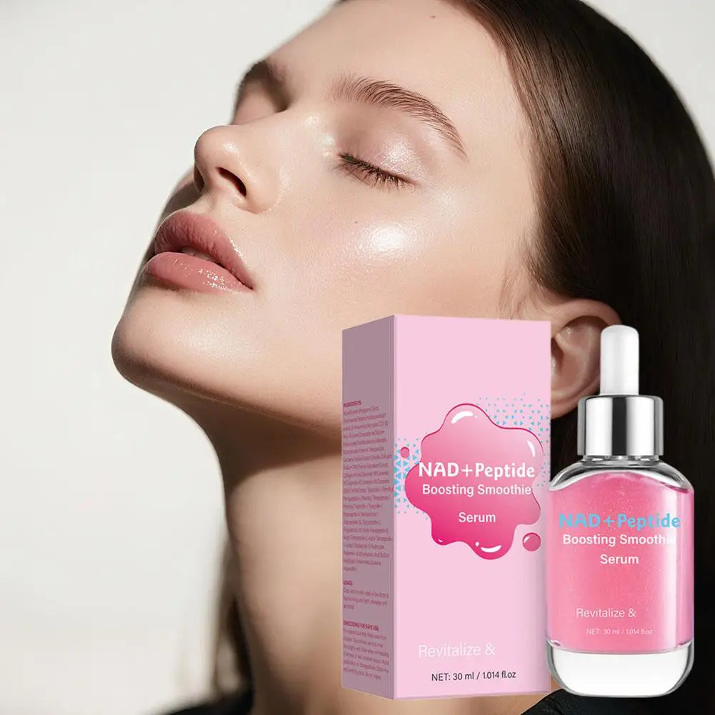 30ml Korean NAD+ Peptide Serum - 5 Ceramides Vegan Collagen, Hydrating Anti-Aging Serum for Revitalized Firm Skin Oasis Select 30ml