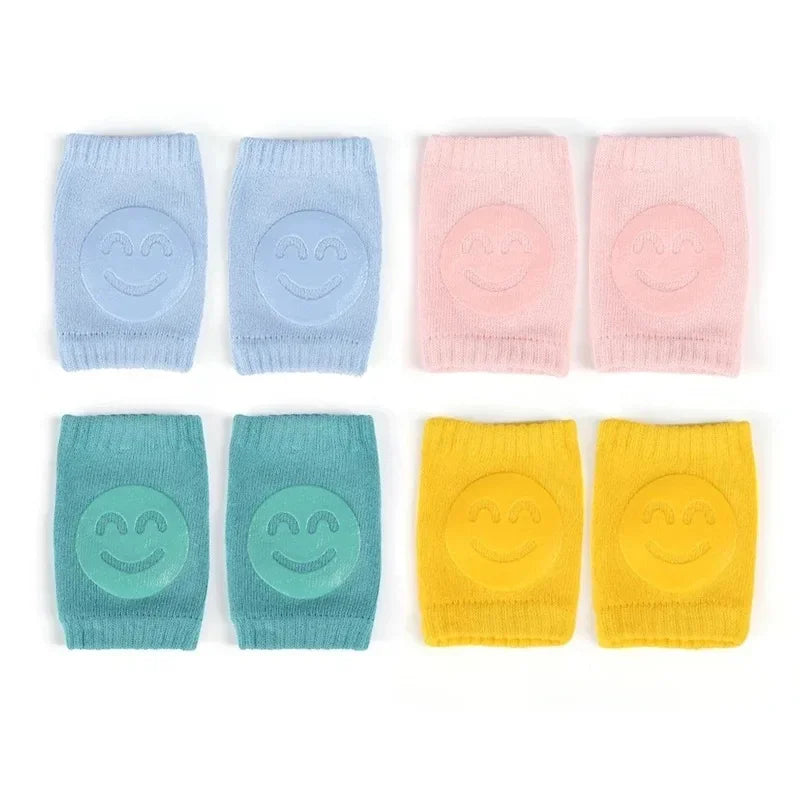 Baby Knee Pad Kids Safety Crawling Elbow Cushion Infants Toddlers Protector Safety Kneepad Leg Warmer Girls Boys Oasis Select 4pairs Mix-Emerald