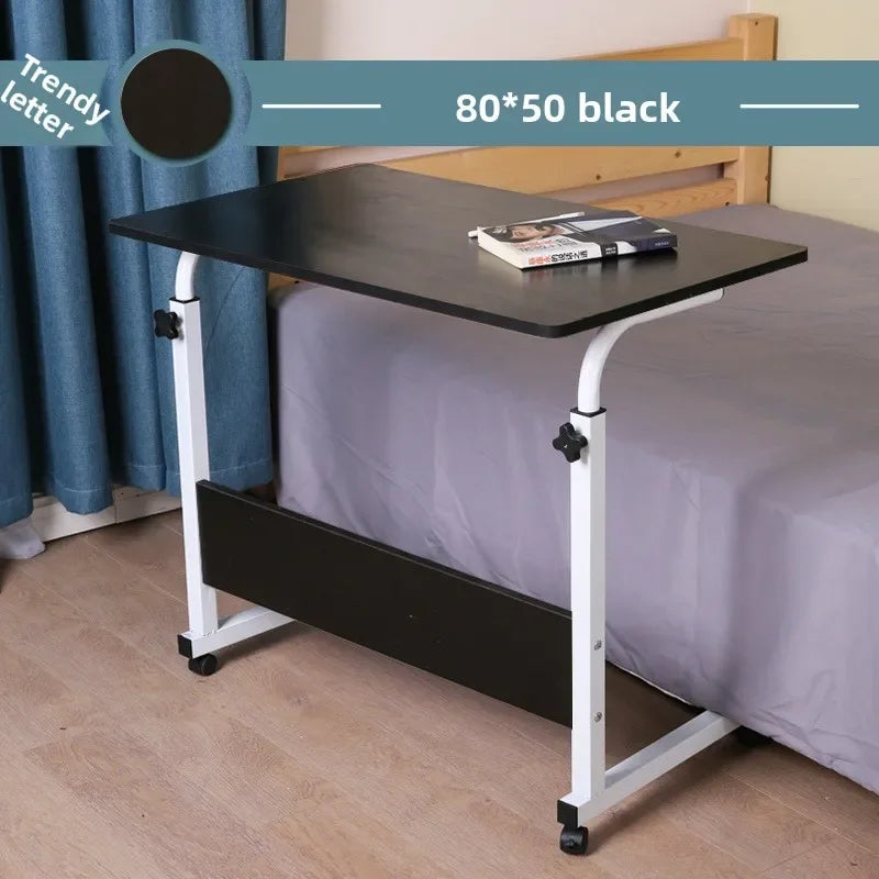 Computer desk Lazy table Desktop household bed Desk Simple small table Simple folding table Removable bedside table Durable Oasis Select Black 80x50-A
