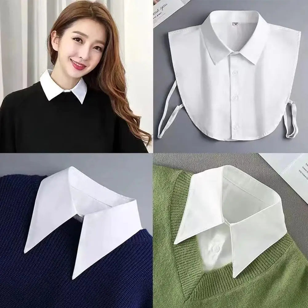 Detachable Faux Collar – Lapel False Collar for Shirts & Sweaters