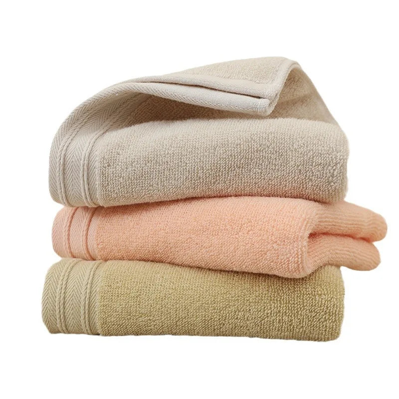 1PC Soft Pure Cotton Face Towels Household Thickened Large Cotton Towels Bathroom Home Daily Supplies Household Goods Oasis Select