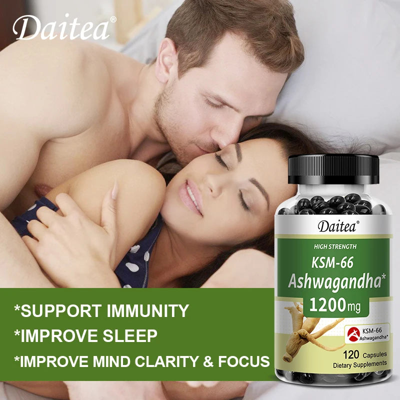 KSM-66 Ashwagandha 1200mg – Stress, Sleep & Mood Support Herbal Supplement Oasis Select