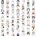 63-Pack Halloween Temporary Tattoos – Waterproof Ghost Stickers
