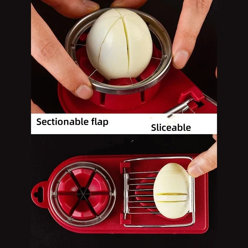 Multifunctional Stainless Steel Egg Slicer for Eggs & Soft Foods