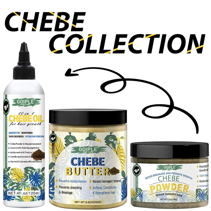 GOIPLE Chebe Hair Conditioner Oil Butter & Powder | Deep Moisture Hair Conditioner Oasis Select oil-butter-powder