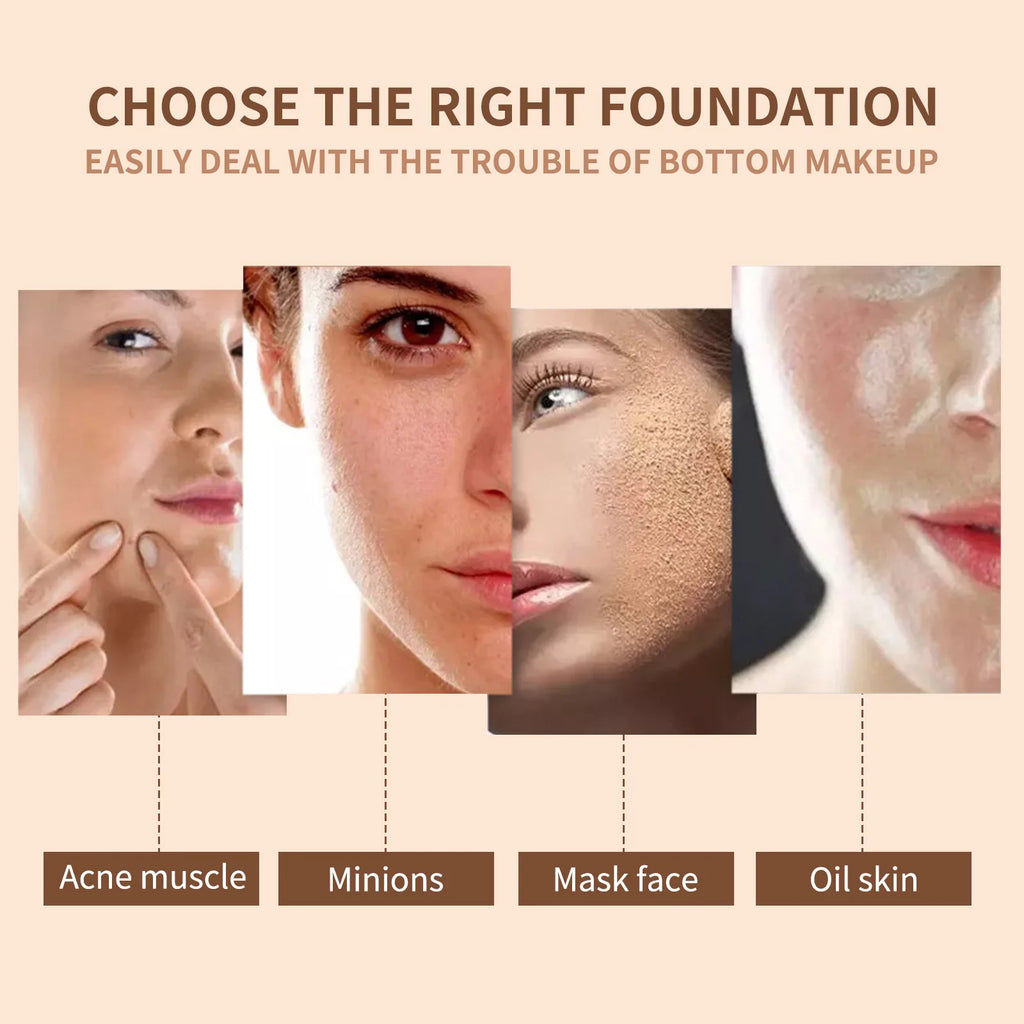 Lightweight Mushroom Head Air Cushion High Cover Oil Control Brighten Skin Tone Hide Dark Circle Blemish Facial Concealer Makeu Oasis Select