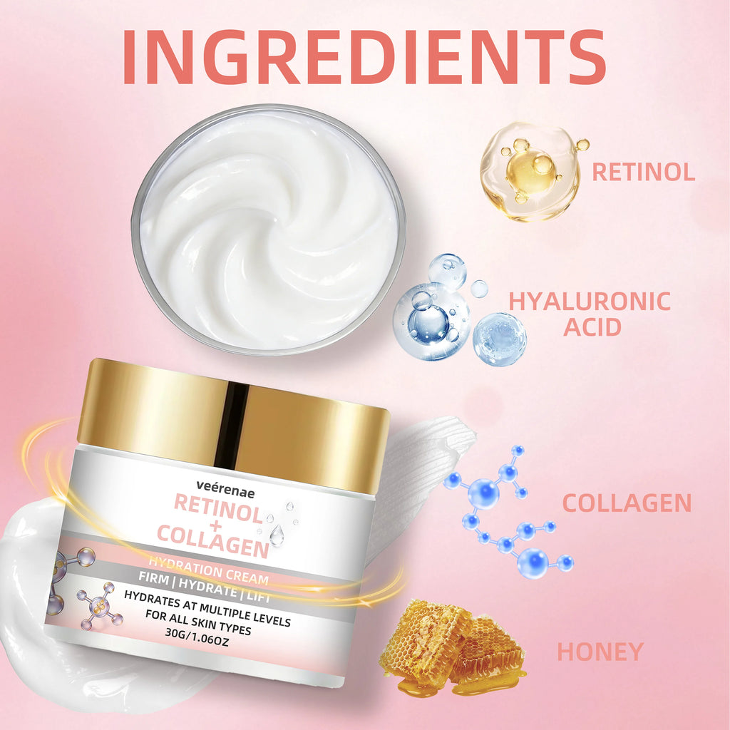 veérenae Retinol Collagen Cream – Daily Hydrating Moisturizer