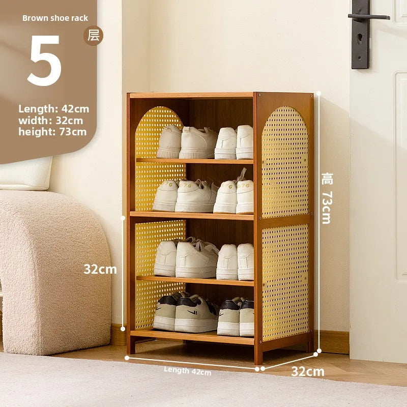 Simple Shoe Cabinet Home Door Multi-layer Baffle Rack Corridor