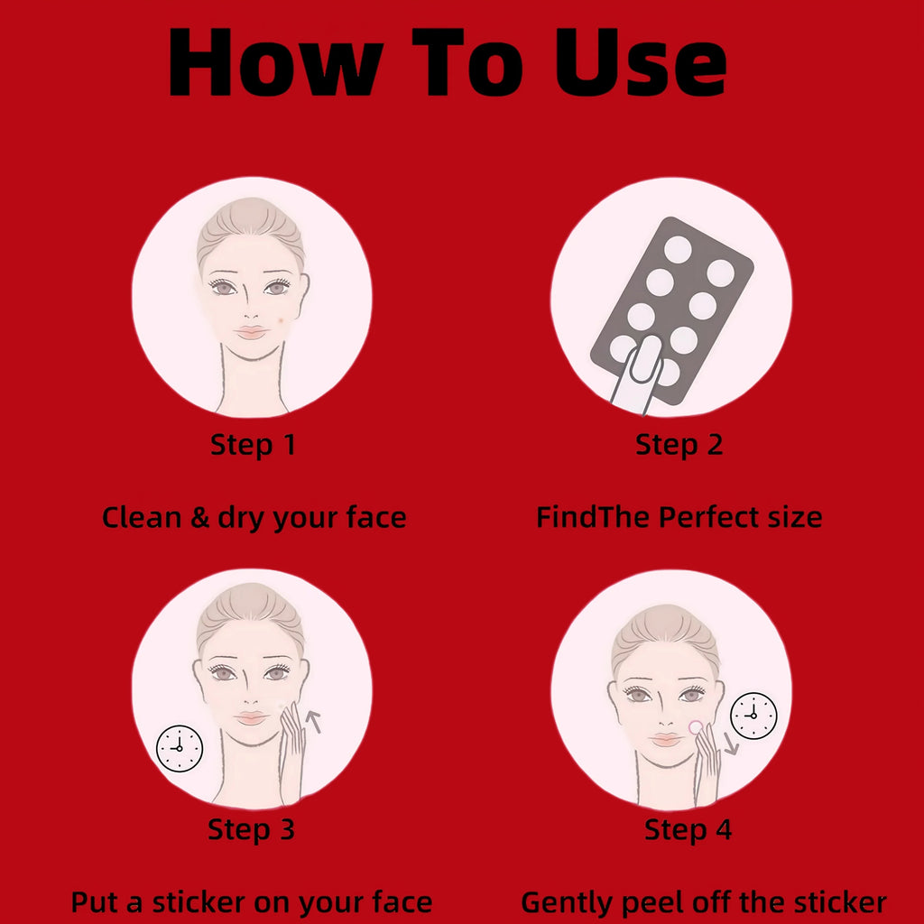 372 pieces of HITWORKER acne patch hydrogel coating, suitable for all kinds of light skin colors, daily use&photo props, Oasis Select