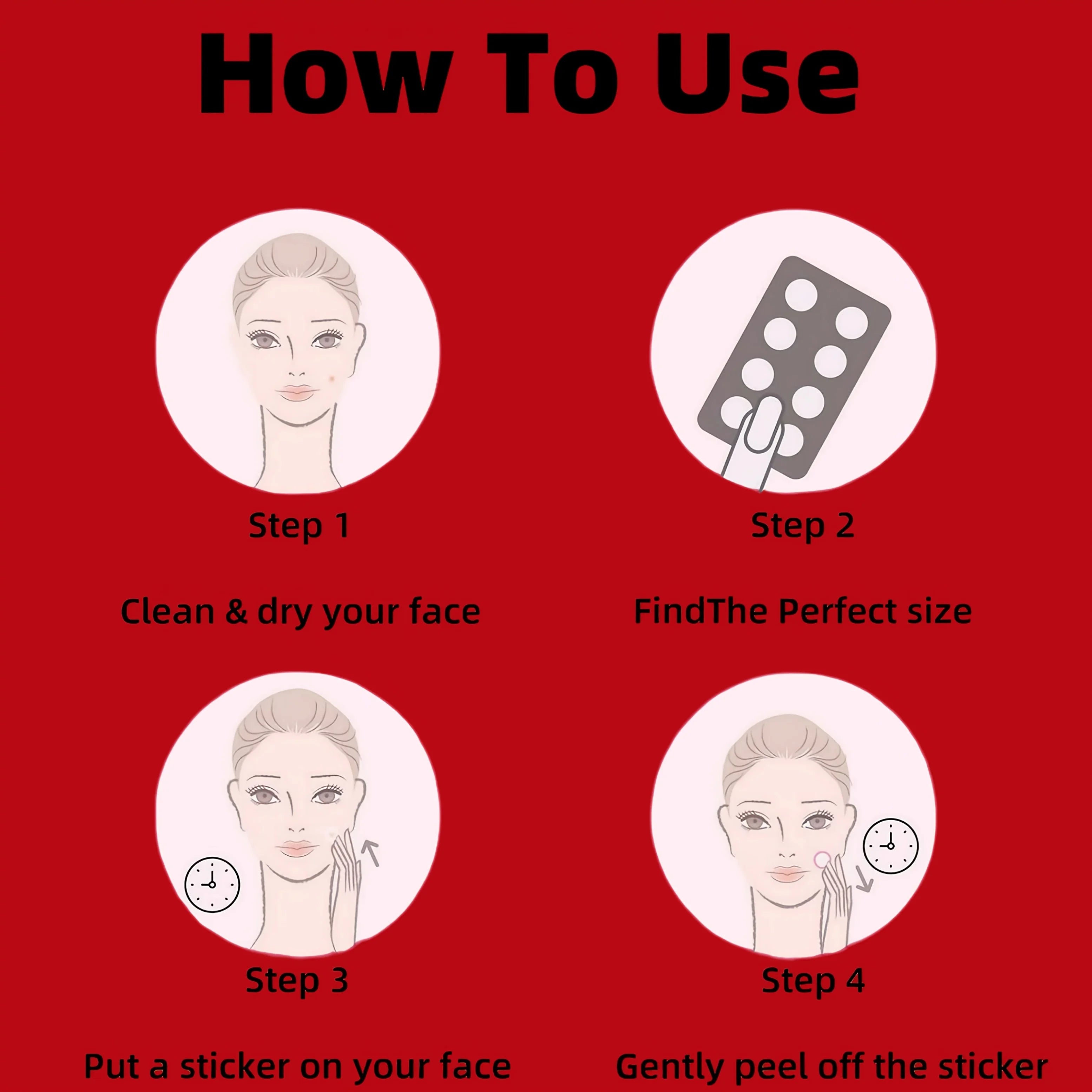 372 pieces of HITWORKER acne patch hydrogel coating, suitable for all kinds of light skin colors, daily use&photo props, Oasis Select
