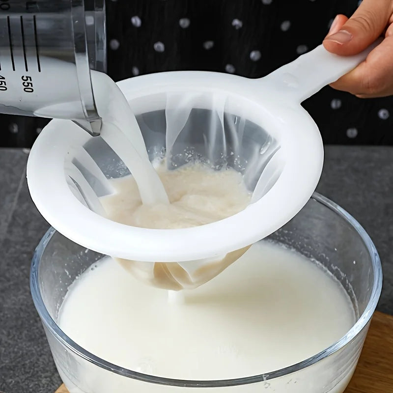 100 Mesh Fine Mesh Filter,Hanging Strainer for Home Brewing Wine Tea,Kitchen Sieve for Soy Milk Juice Flour,Durable & Easy Clean Oasis Select