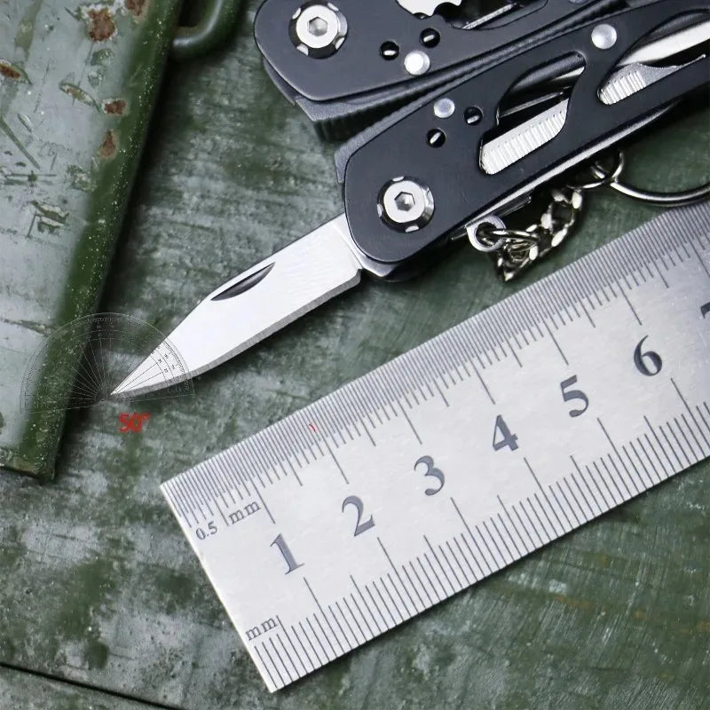 Outdoor All Steel Multifunctional Pliers Mini Function Combination Folding Knife Pliers Home Emergency Tool Oasis Select