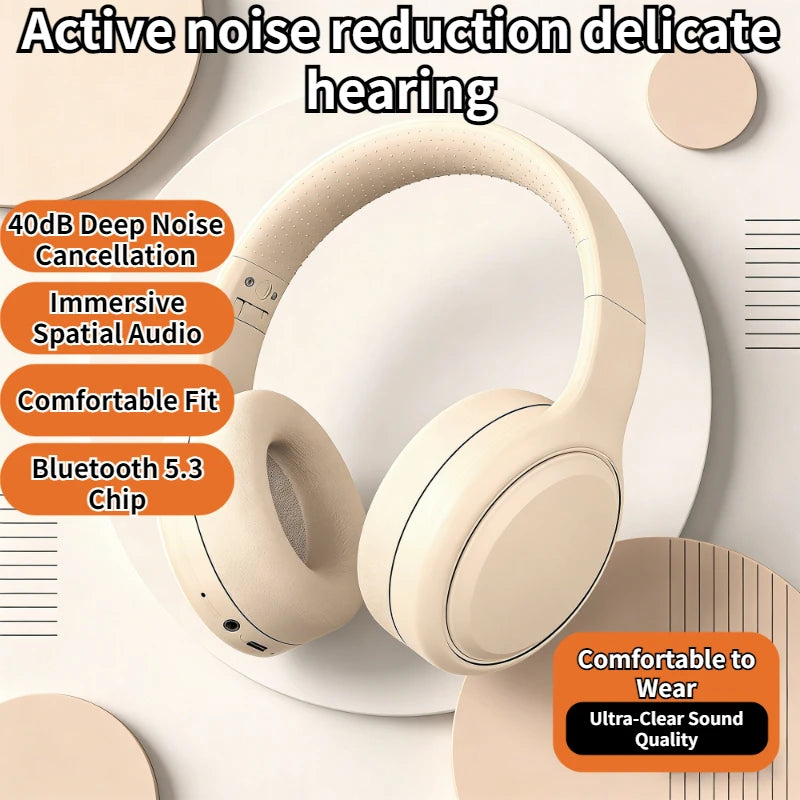 Bluetooth 5.3 Headsets Gaming Headphones Dual Mode Wireless Earphones Foldable Noise Reduction Music Headsets For iPhone Xiaomi Oasis Select