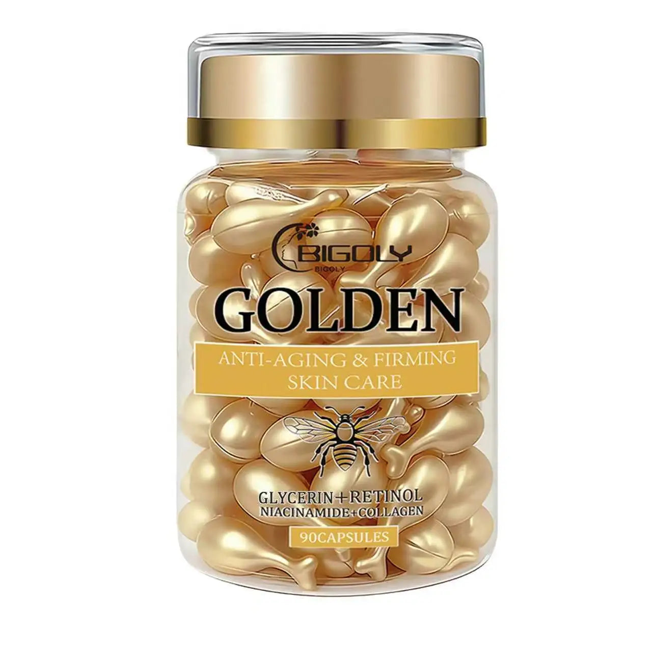 Retinol & Collagen Face Serum Capsules – 90ct Anti-Aging Face Serum Capsules Oasis Select 1 Bottle