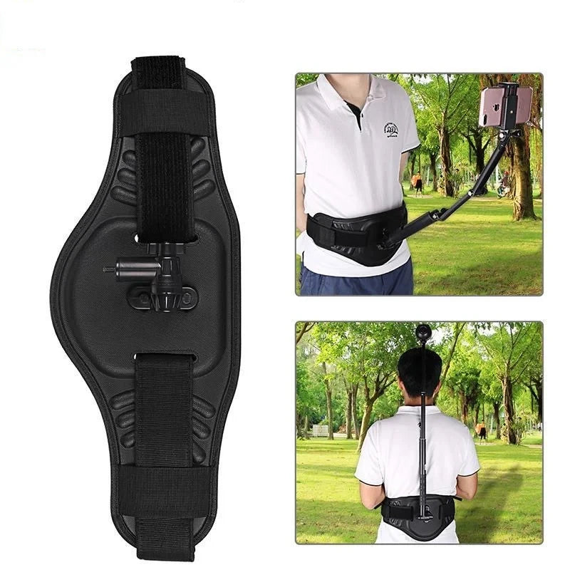 Waist Belt Mount Strap & Selfie Stick for GoPro Insta360 DJI