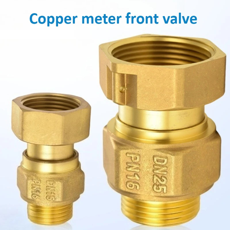 Brass Check Valve Union Fitting One-Way One-Way Water Meter Check Valve Female and Male Threaded Reverse Expandable Copper Oasis Select