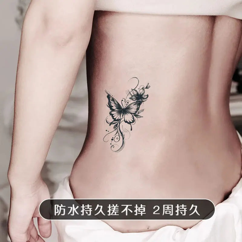 New butterfly tattoo sticker niche hottie personality realistic lasting waterproof advanced sense tattoo Oasis Select