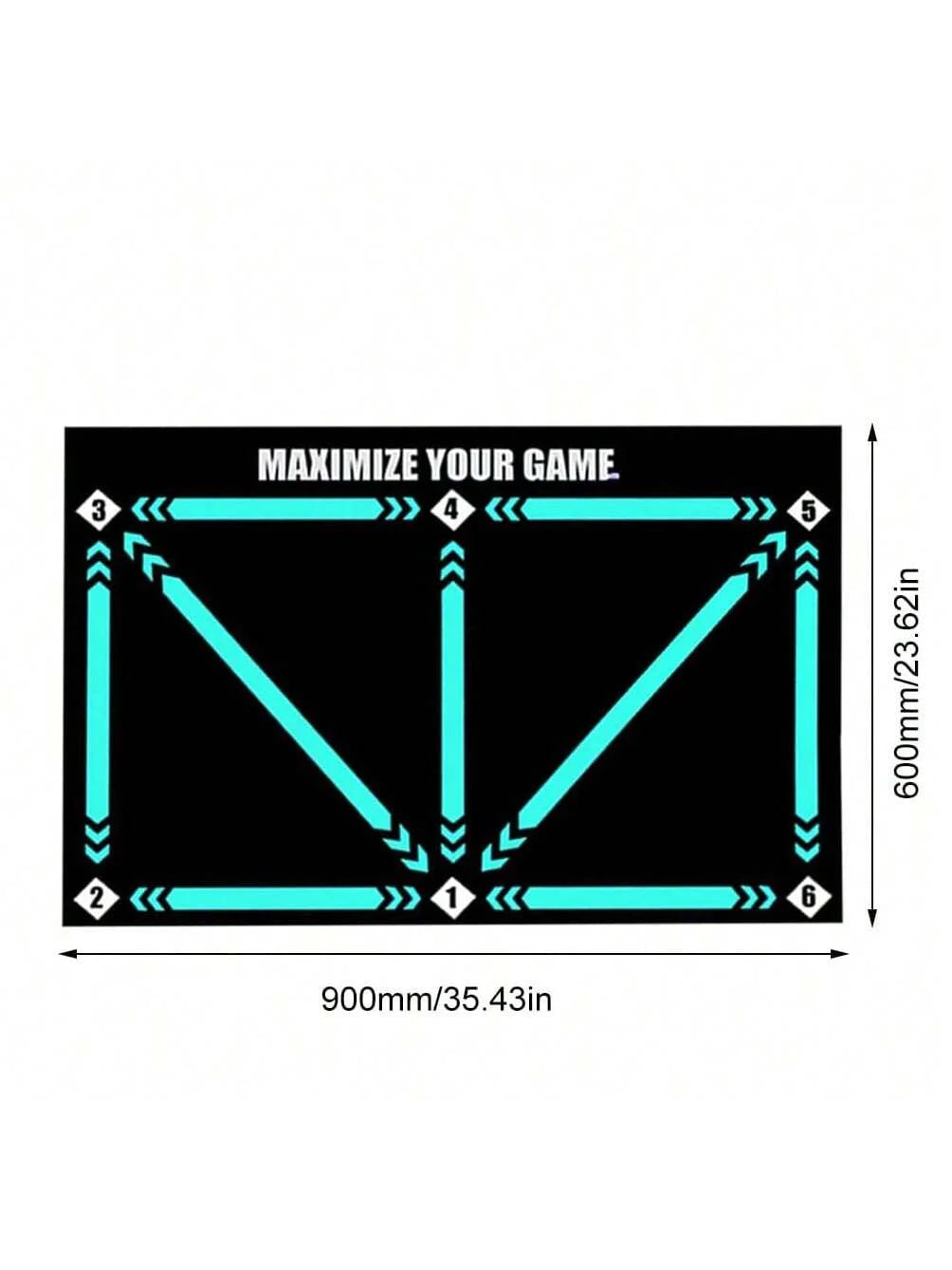 Soccer ball control training mat | Stable and silent rubber base | Digital Guidance Design | Improve ball sense, daily training Oasis Select
