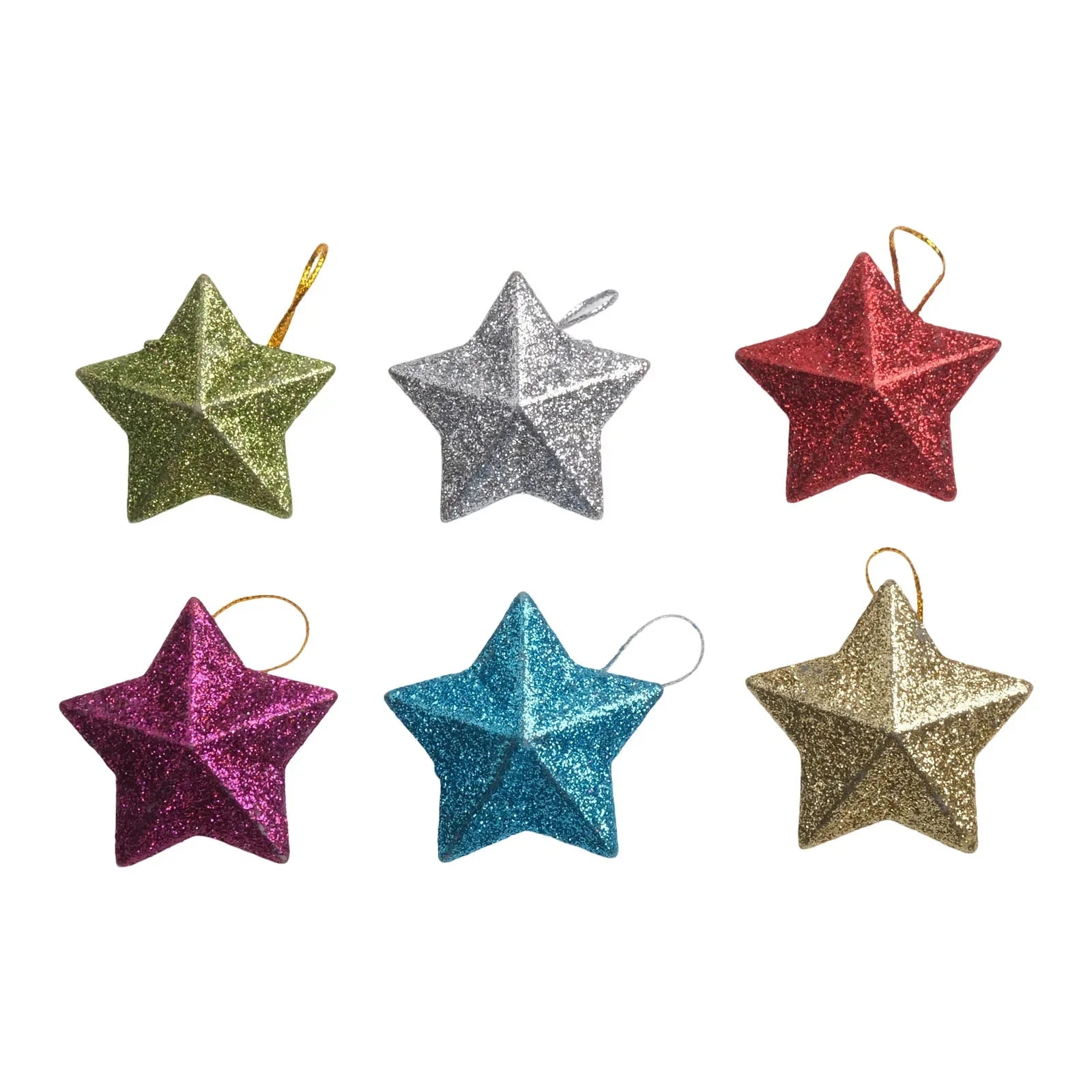 Christmas Tree Hanging Ornaments with Star and Pentagram Pendant Styles for Party Decoration and Seasonal Home Use Oasis Select Red China Mainland