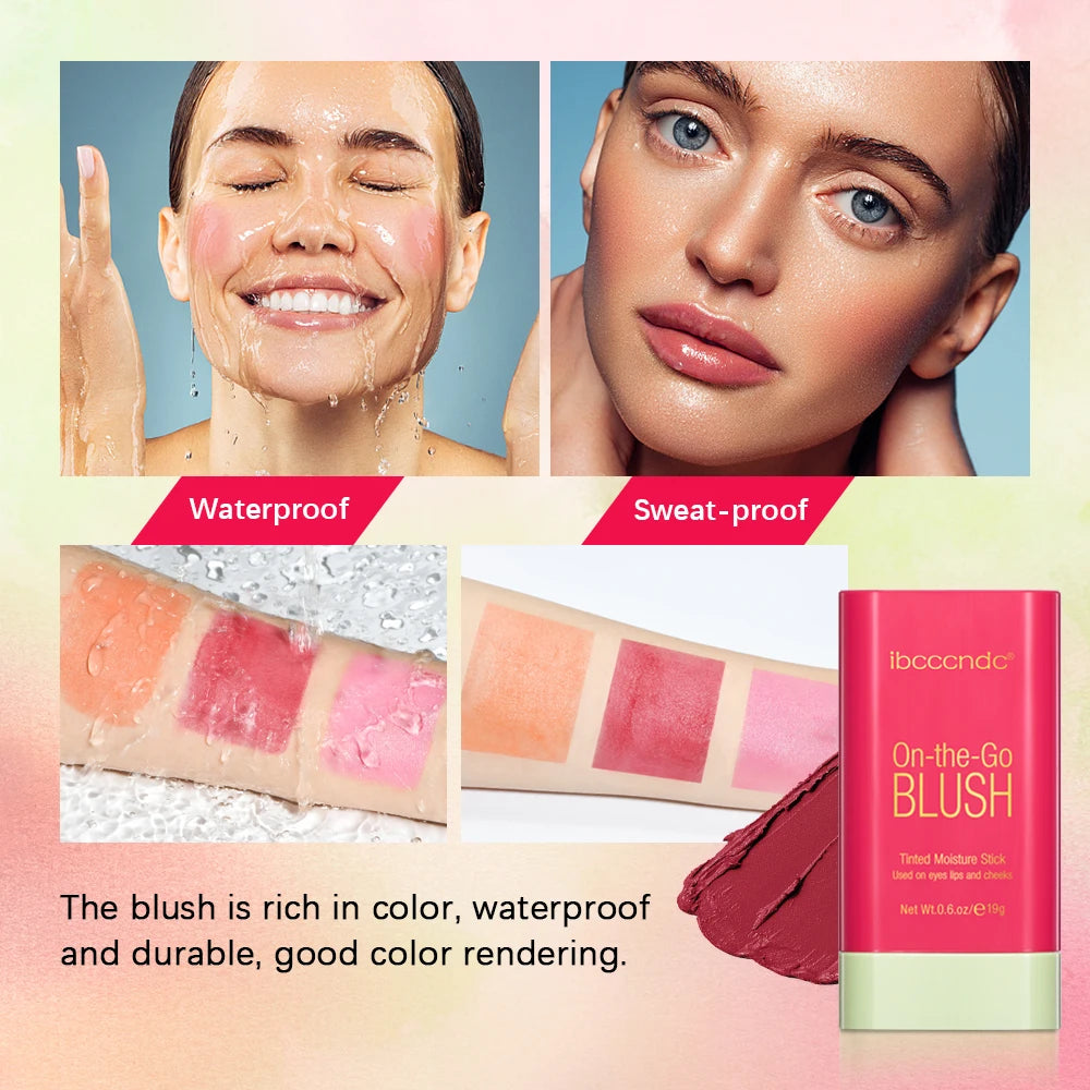 ibcccndc Multi-Use Cream Blush Stick – Cheeks, Lips & Eyes Cream Blush Stick Oasis Select