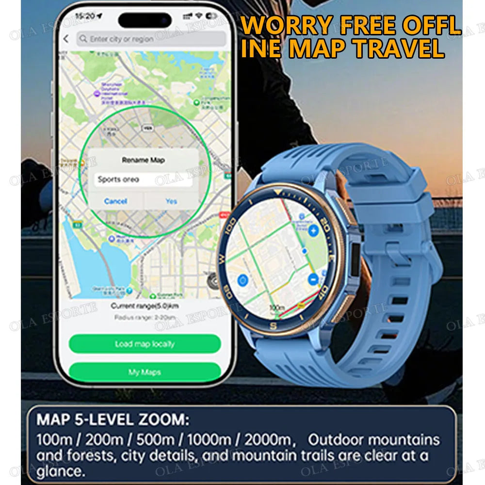 Ola Esporte GPS Smartwatch 5ATM AMOLED ChatGPT | HW12
