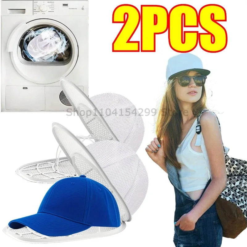 Washing Machine Hat Washing Protector Hat Cleaning Machine Washable Laundry Bag Anti-Deformation Secure Hat Storage Solution Oasis Select