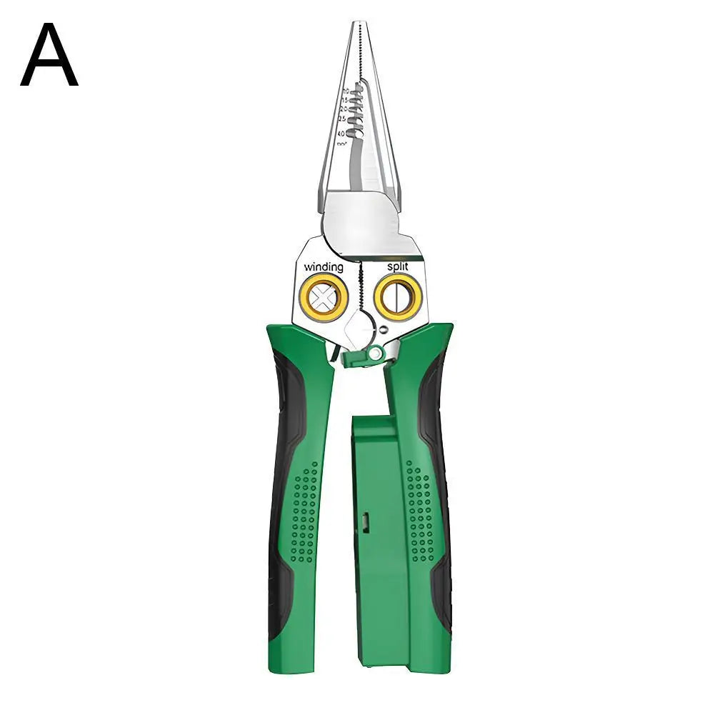 8-in-1 Wire Stripper Needle Nose Pliers – Multi-Function Tool