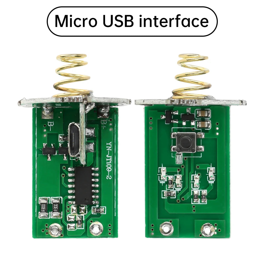 3-4.2V LED Drive Board Type-c Micro USB Charging Flashlight Drive Switch PCB Circuit Board DIY Light Kit for 18650 26650 Battery Oasis Select Micro USB