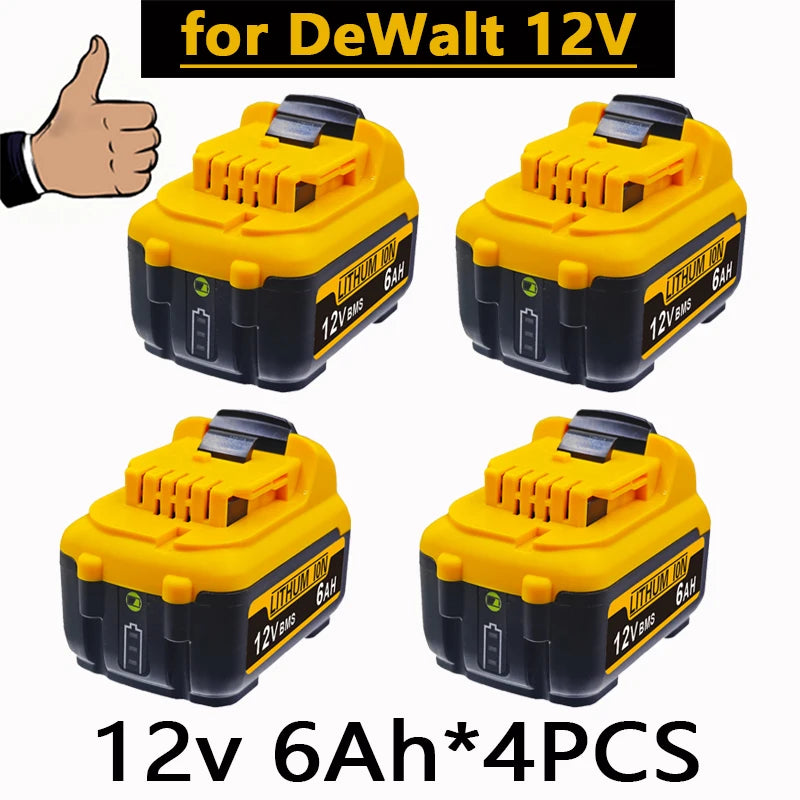 .For DeWalt DCB120 - DCB127 Rechargeable Batteries - 3000mAh 12V Max Lithium Ion Replacement Battery..。 Oasis Select 12V 6.0AH X4