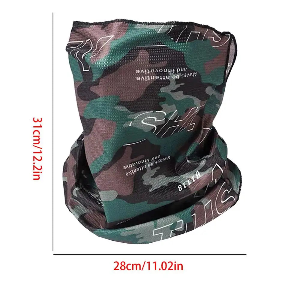 Face Bandana Cycling Face Mask Scarf Sun Protection Cycling Headwear Outdoor Sports Face Cover Breathable Balaclavas Scarf Oasis Select Green