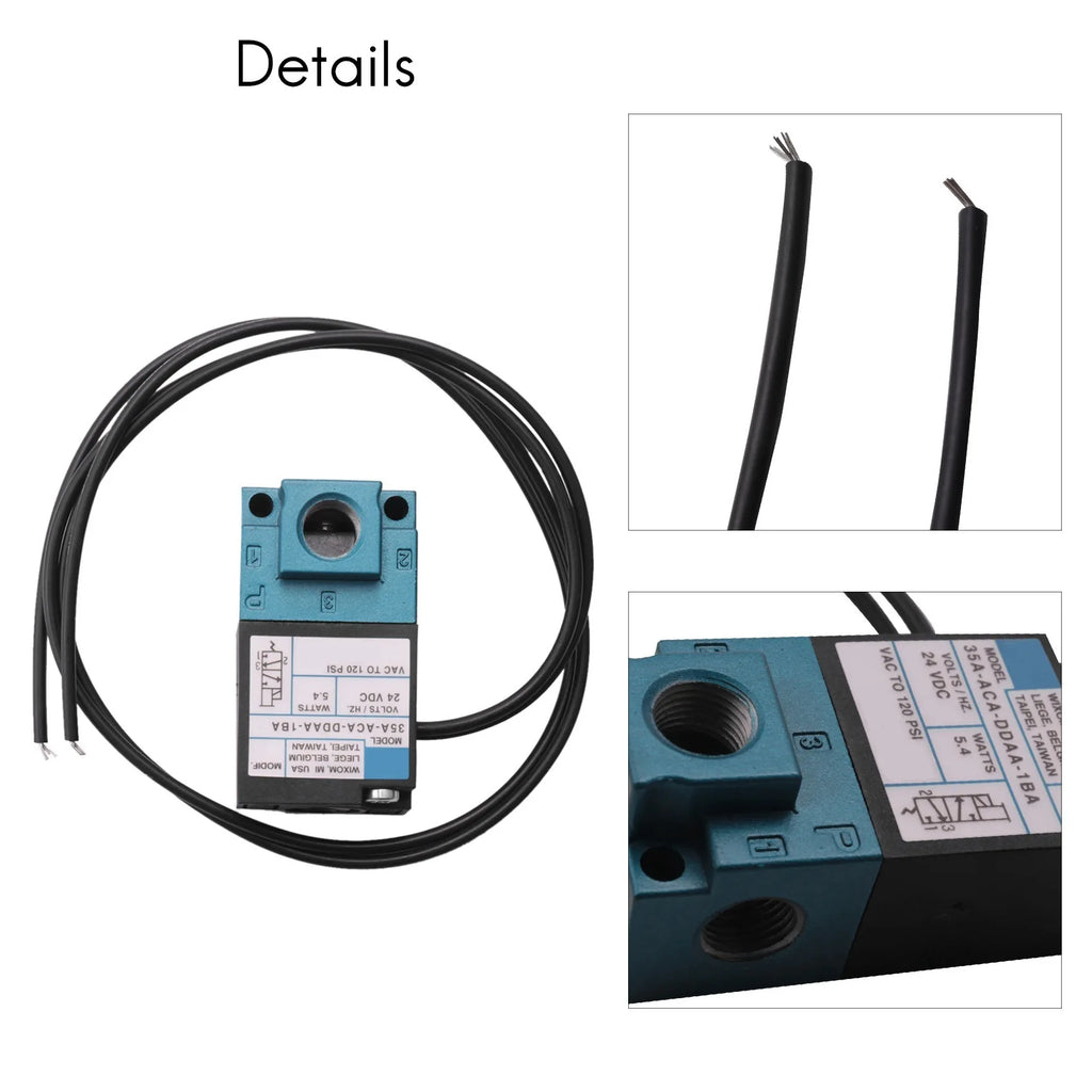 LIKE WISH DC 24V 5.4W ECU 3 Port Electronic Boost Control Solenoid Valve 35A-AAA-DDAA-1BA With 3Pcs Fittings Kits Oasis Select